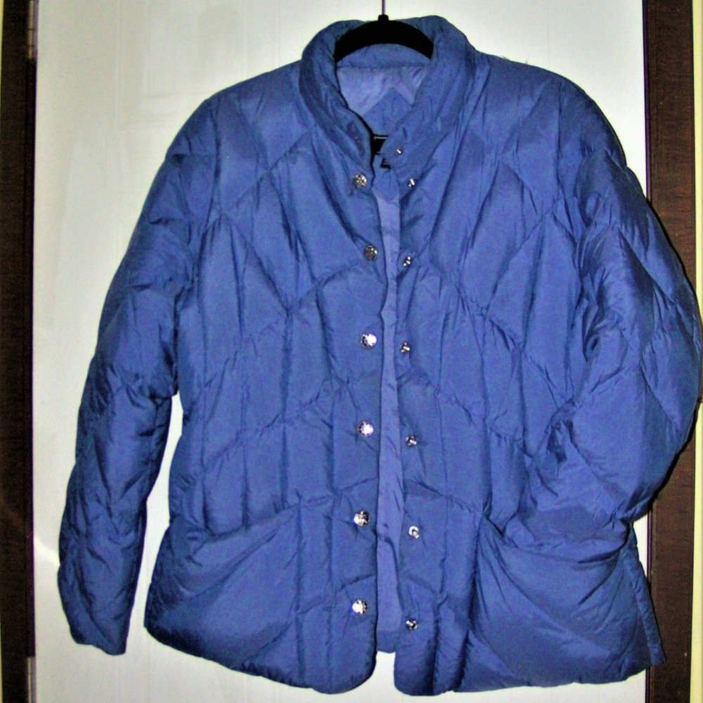 SKY BLUE DOWN FEATHER JACKET 8